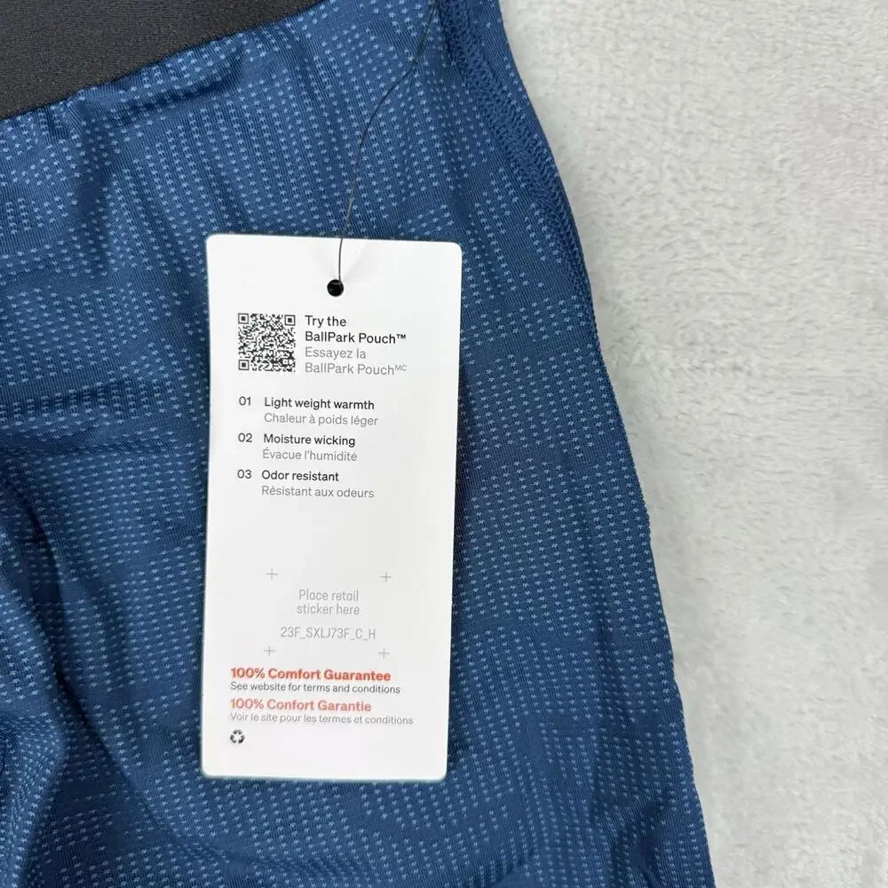 SAXX Quest Quick Dry Mesh Base Layer Bottom Men Small Blue BallPark Pouch NWT